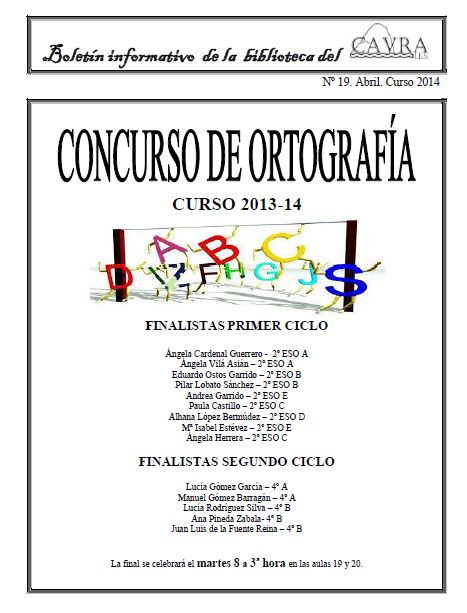 Concurso de ortografía